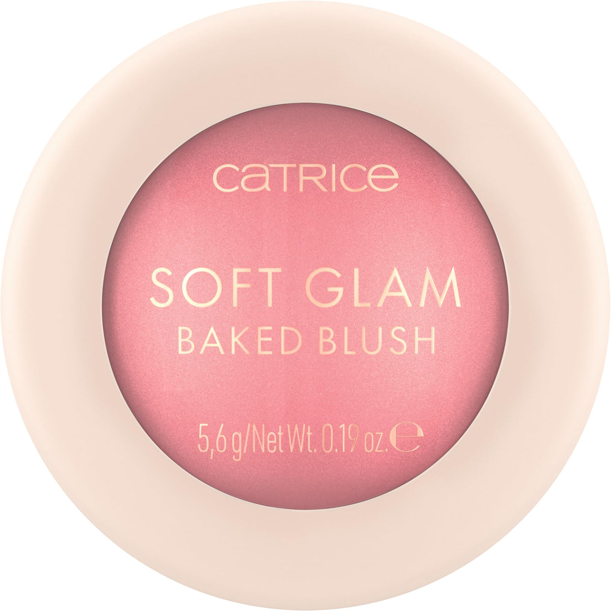 Catrice Soft Glam Baked Blush Midnight Berry swirl reveals luminous rosy glow