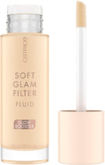 Catrice Soft Glam Filter Fluid bottle close-up showing a luminous base option