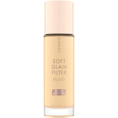Catrice Soft Glam Filter Fluid swatches show luminous base options.