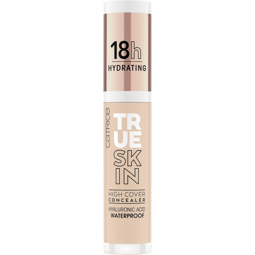 Creamy concealer swirled on skin for a natural matte look with 010 Cool Cashmere shade.