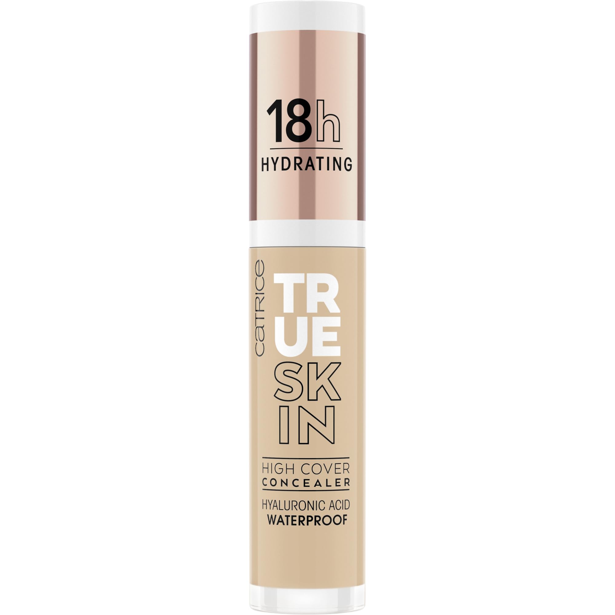 Catrice True Skin High Cover Concealer 032 Neutral Biscuit wand for smooth application.