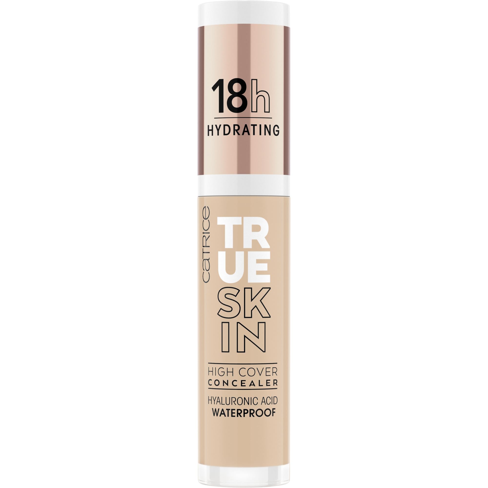 Catrice True Skin High Cover Concealer texture swatch reveals creamy, high-coverage formula.