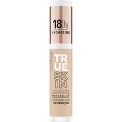 Catrice True Skin High Cover Concealer texture swatch reveals creamy, high-coverage formula.