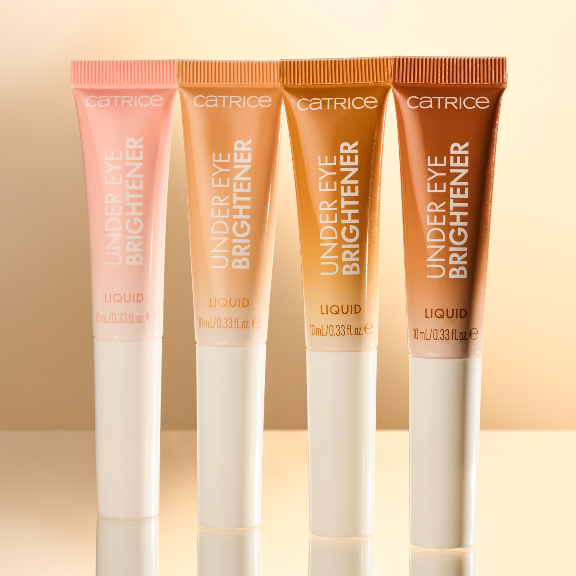 Catrice application around eyes softens shadows with a natural blend.