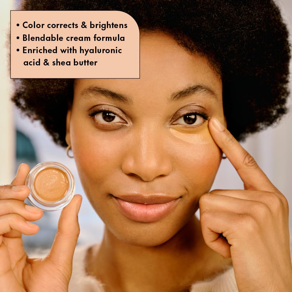 Swatches of Catrice Under Eye Brightener in the warm nude shade