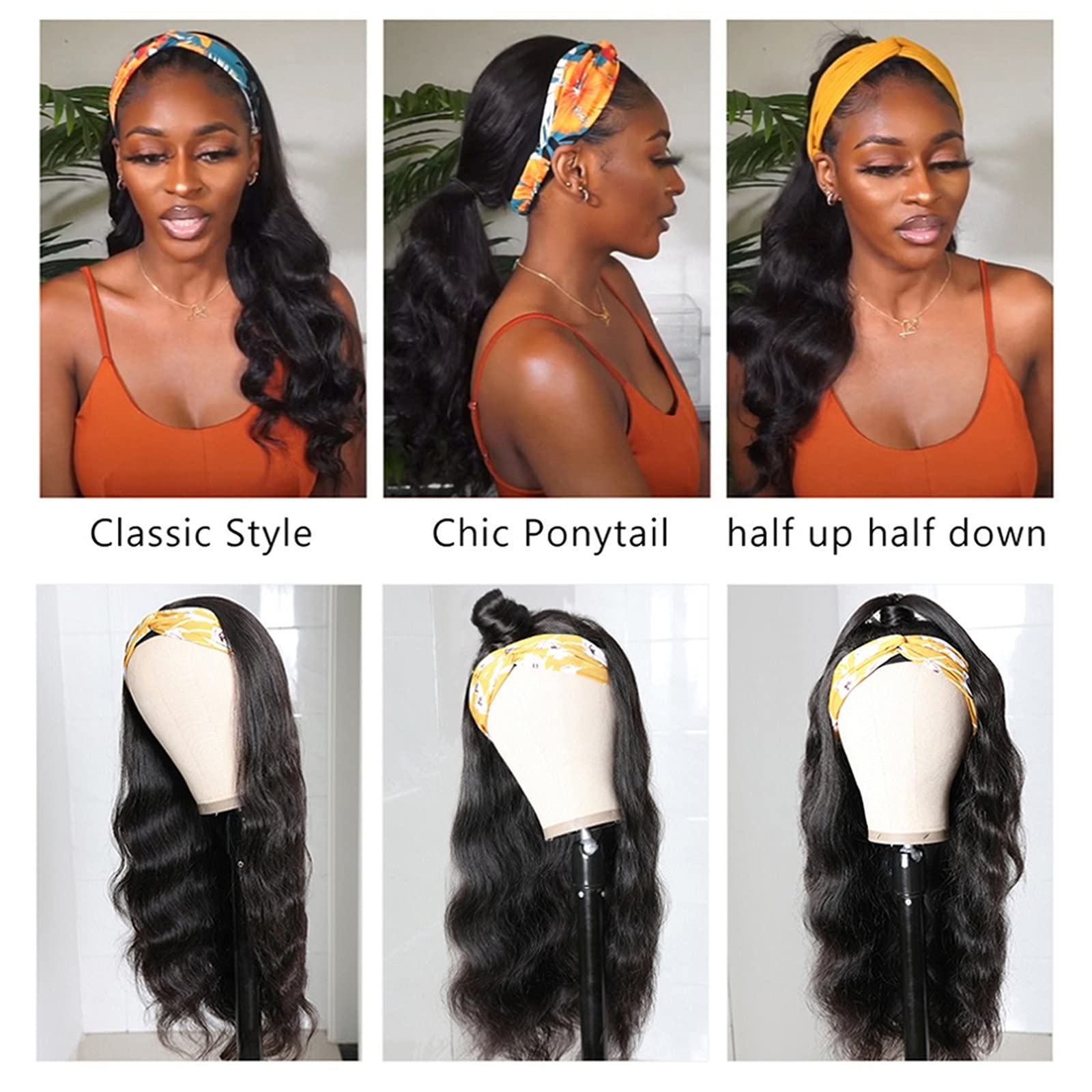 catti headband wig back cap detail with adjustable straps