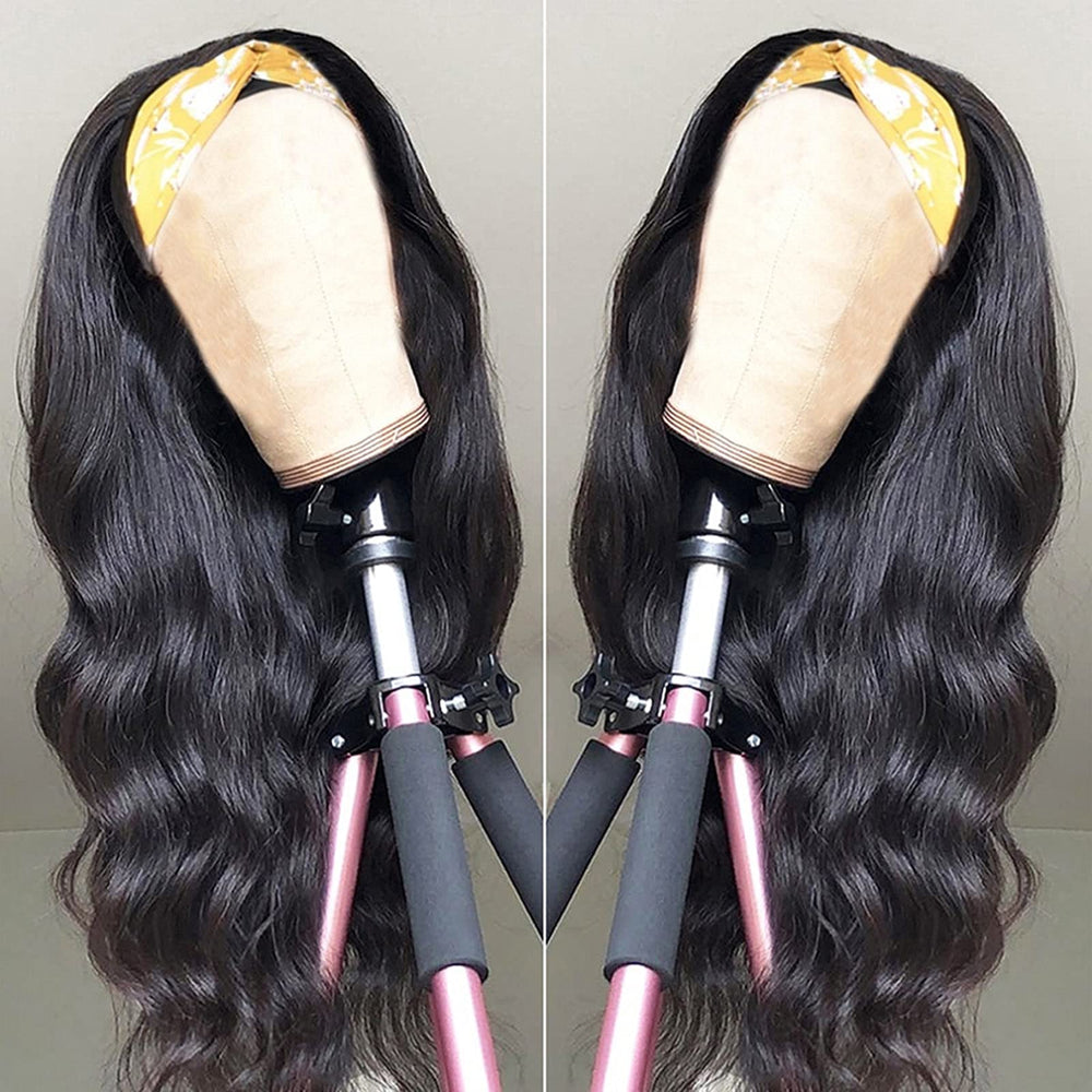 catti headband wig glueless velcro snap for secure fit