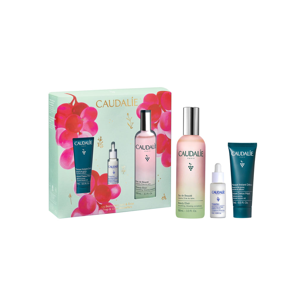 Caudalie Beauty Elixir 100ml bottle for dewy glow and makeup setting