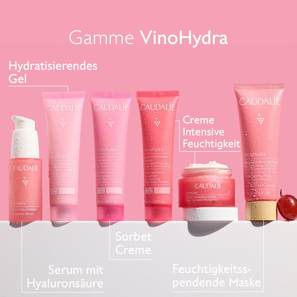 Rituel d'hydratation quotidien avec VinoHydra