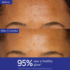 Caudalie Vinoperfect moisturizer applied to the face for quick absorption