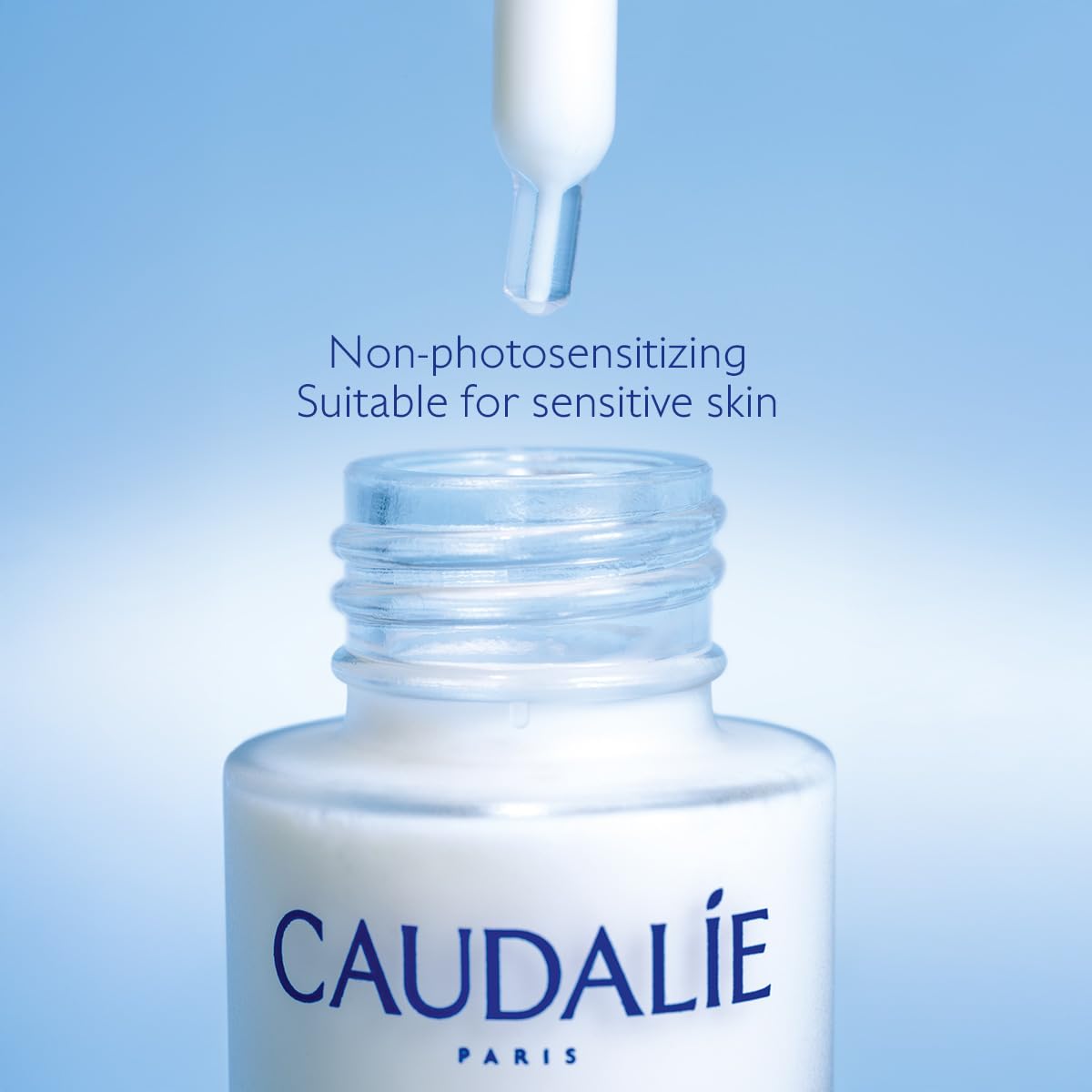 Application across face, neck, and decollete demonstrates broad-area coverage.