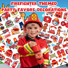 CAVALATAT firefighter helmet tattoo bold detail for child wear