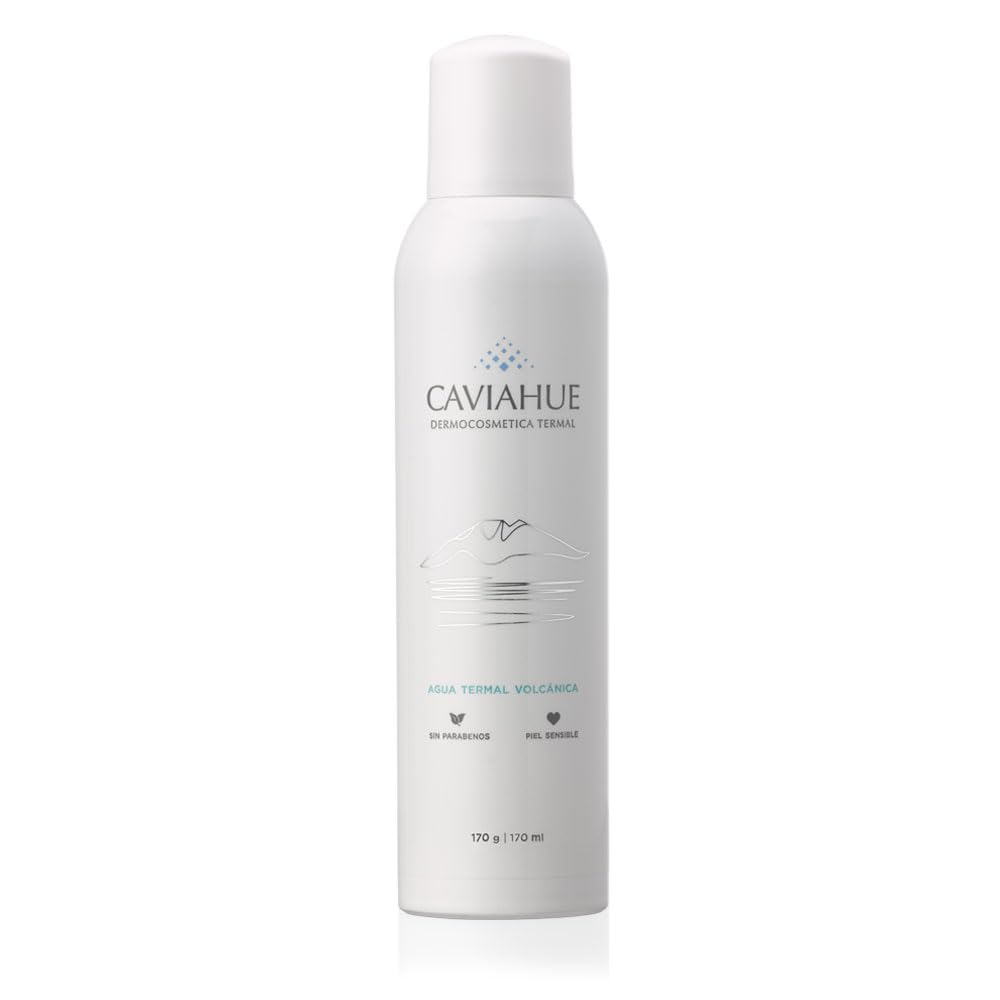 CAVIAHUE mineral-rich facial mist refreshes the complexion with gentle hydration.