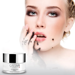 Caviar of Switzerland hyaluronic-acid ingredients close-up highlighting deep hydration.