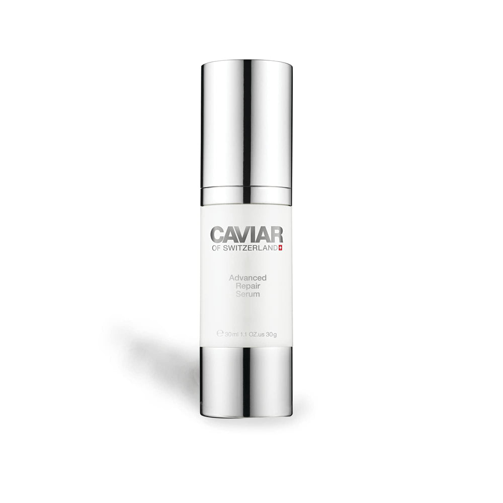 Caviar of Switzerland Hydrating Extract Serum bottle showing a refreshed look