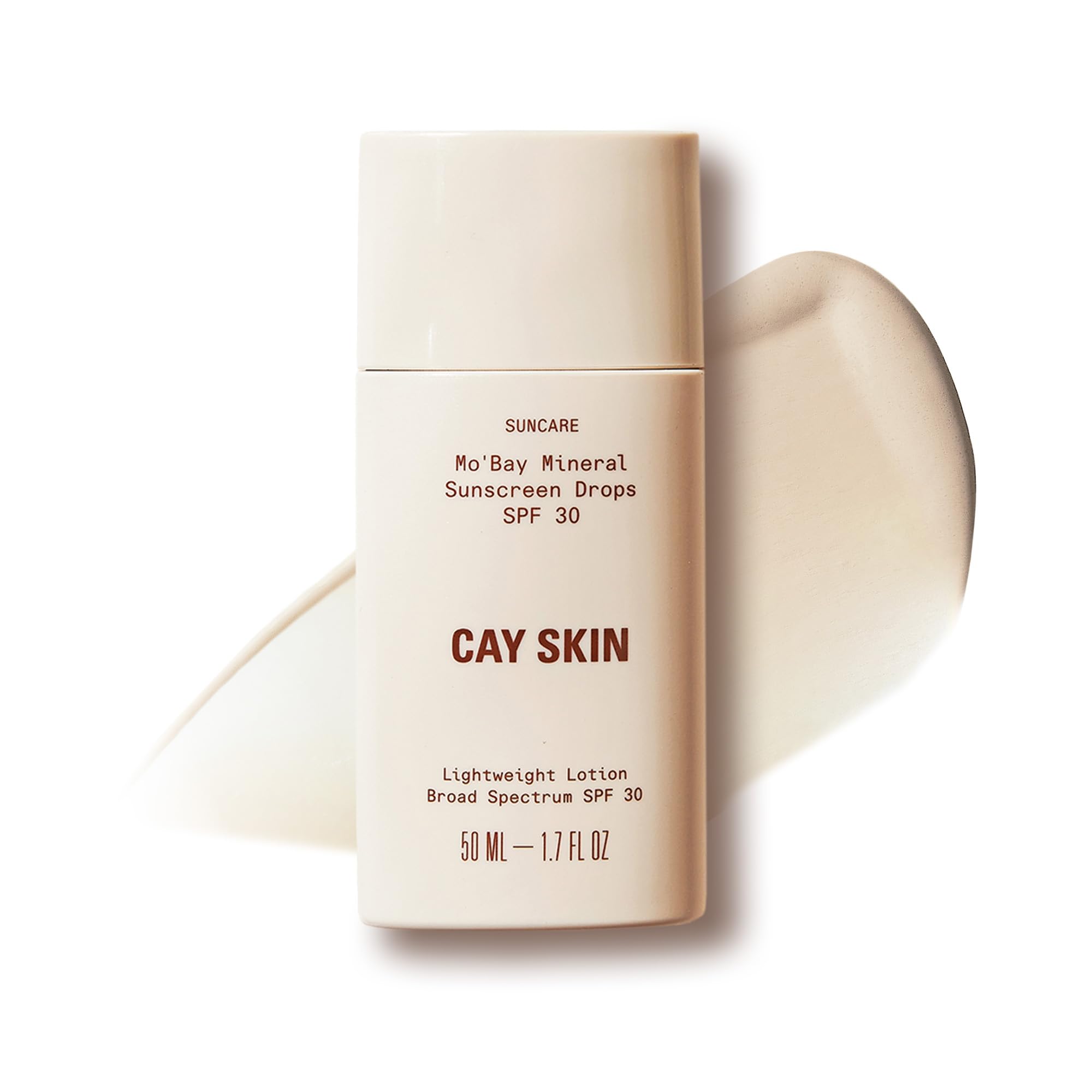 Cay Skin Mo'Bay Sunscreen Drops bottle delivers lightweight mineral protection for daily wear