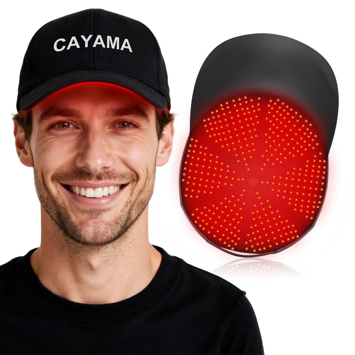 CAYAMA Red Light Hair Growth Cap for the frontal hairline supports consistent thinning-area sessions