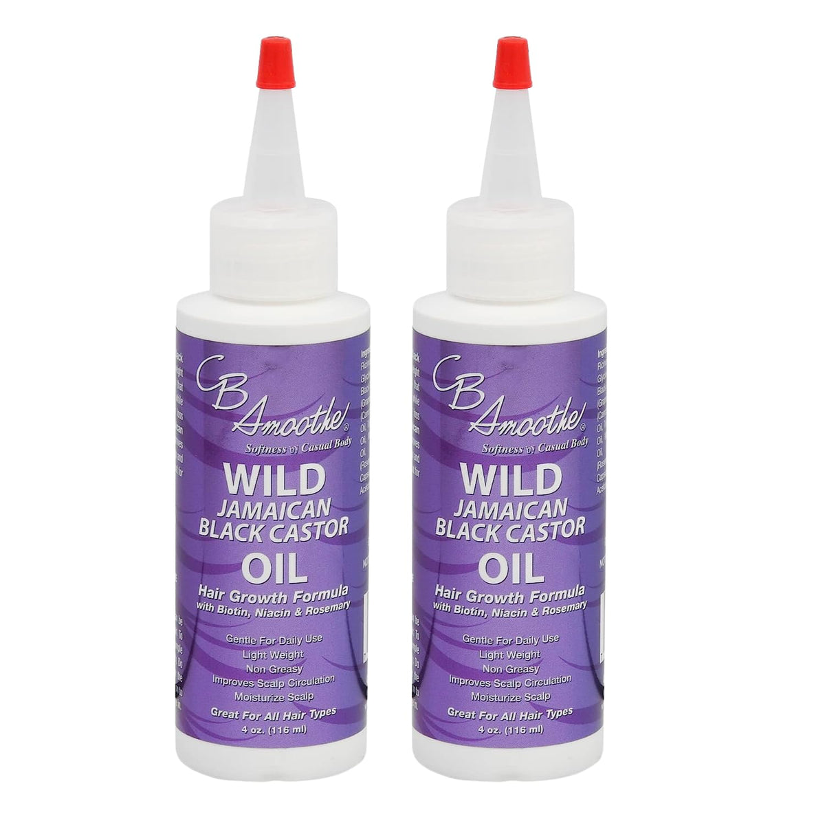 CB SMOOTHE Wild Jamaican Black Castor Oil bottle promotes daily scalp care with premium packaging.