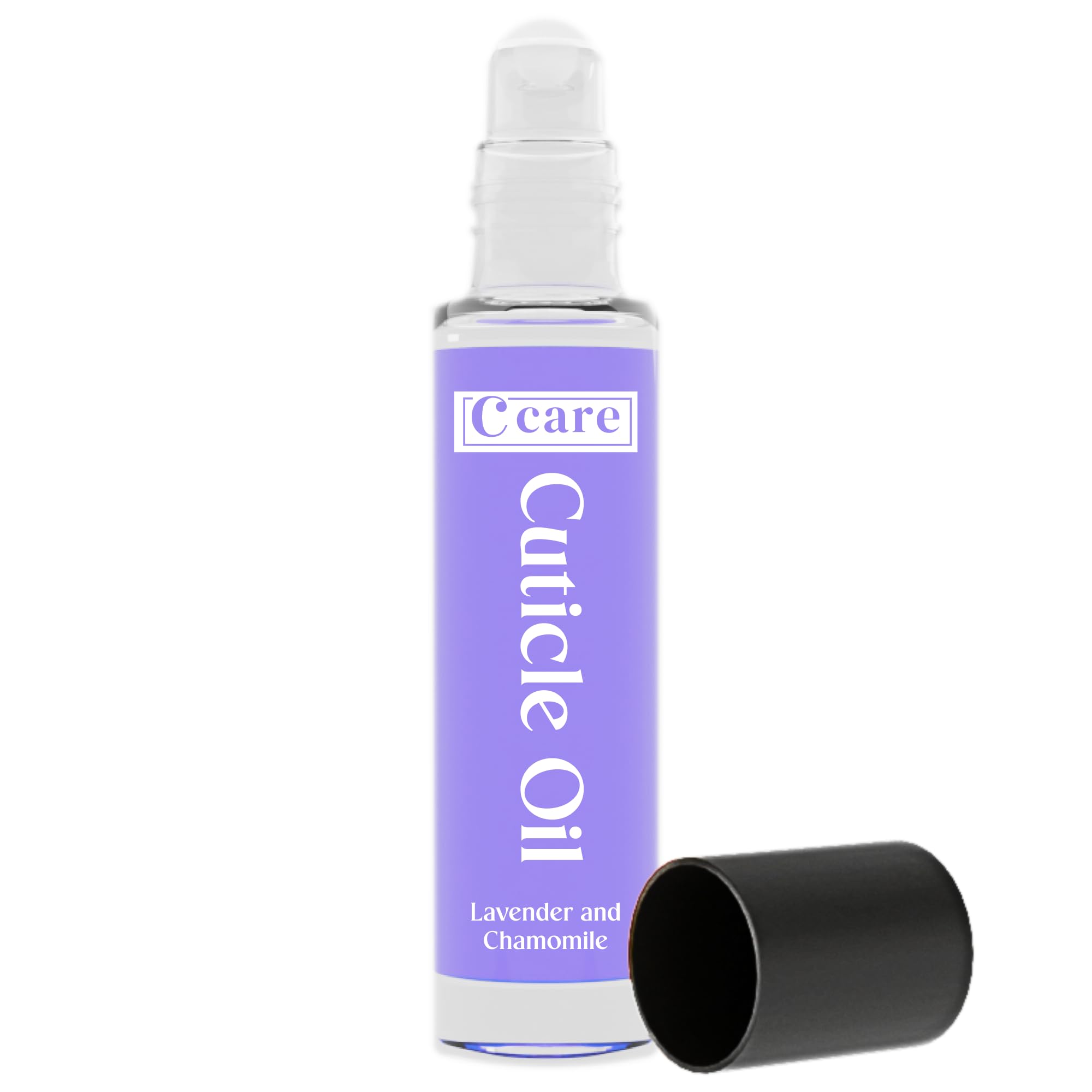 C CARE Lavender Chamomile roll-on bottle with soothing, hydrating nail formula.