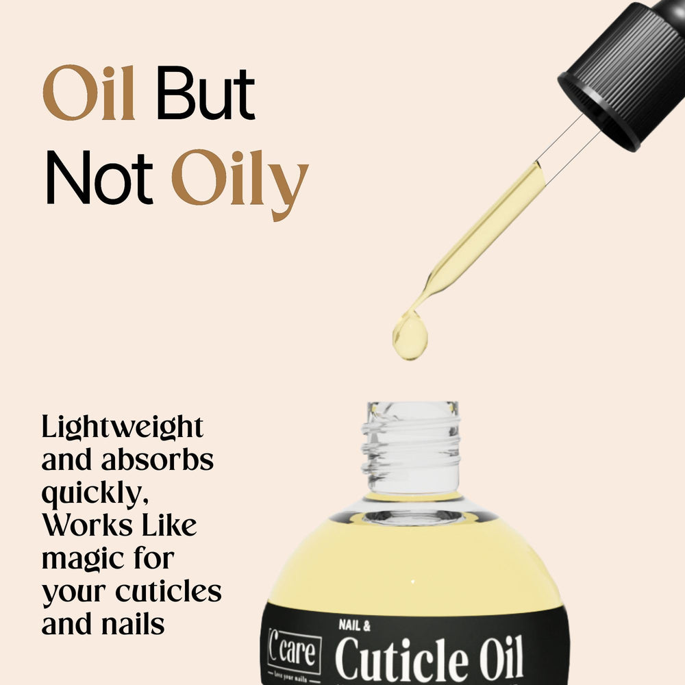 C CARE Sweet Almond Cuticle Oil nighttime ritual for recovery.