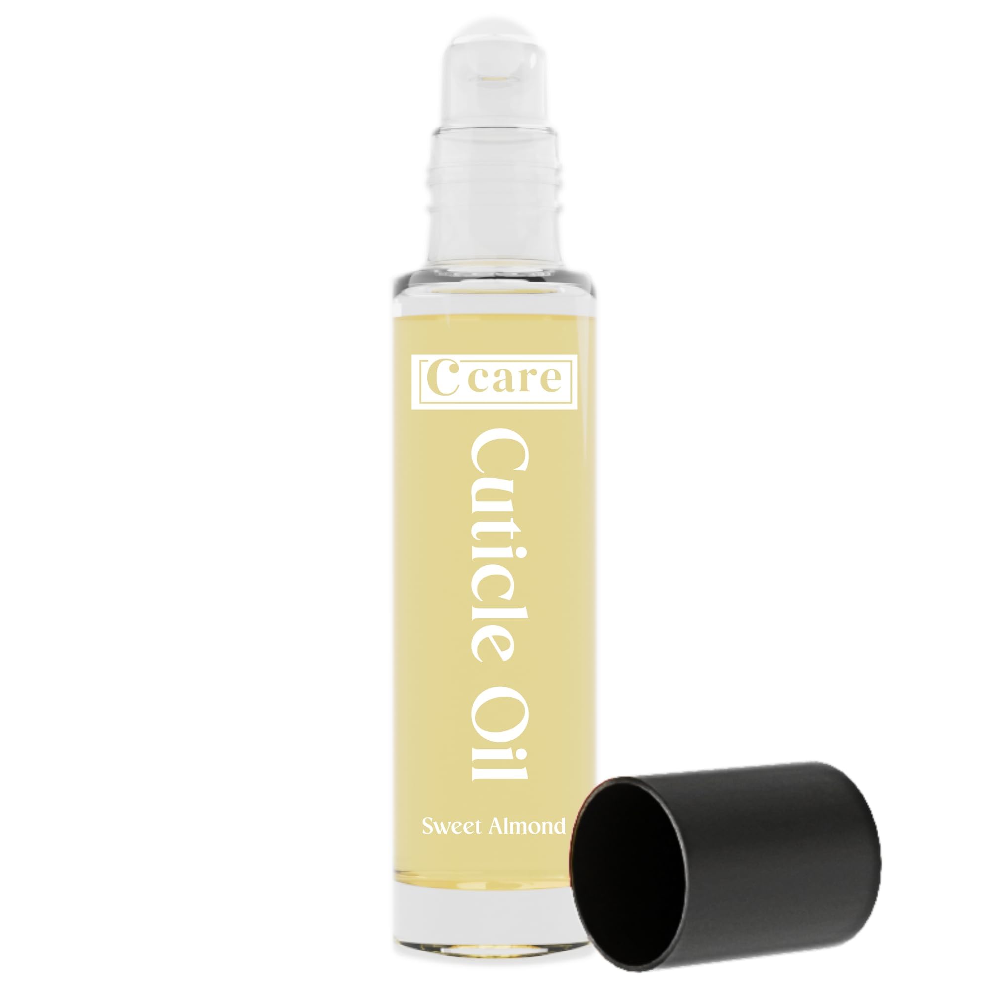 C CARE Sweet Almond Roll-On Cuticle Oil bottle close-up for easy daily application