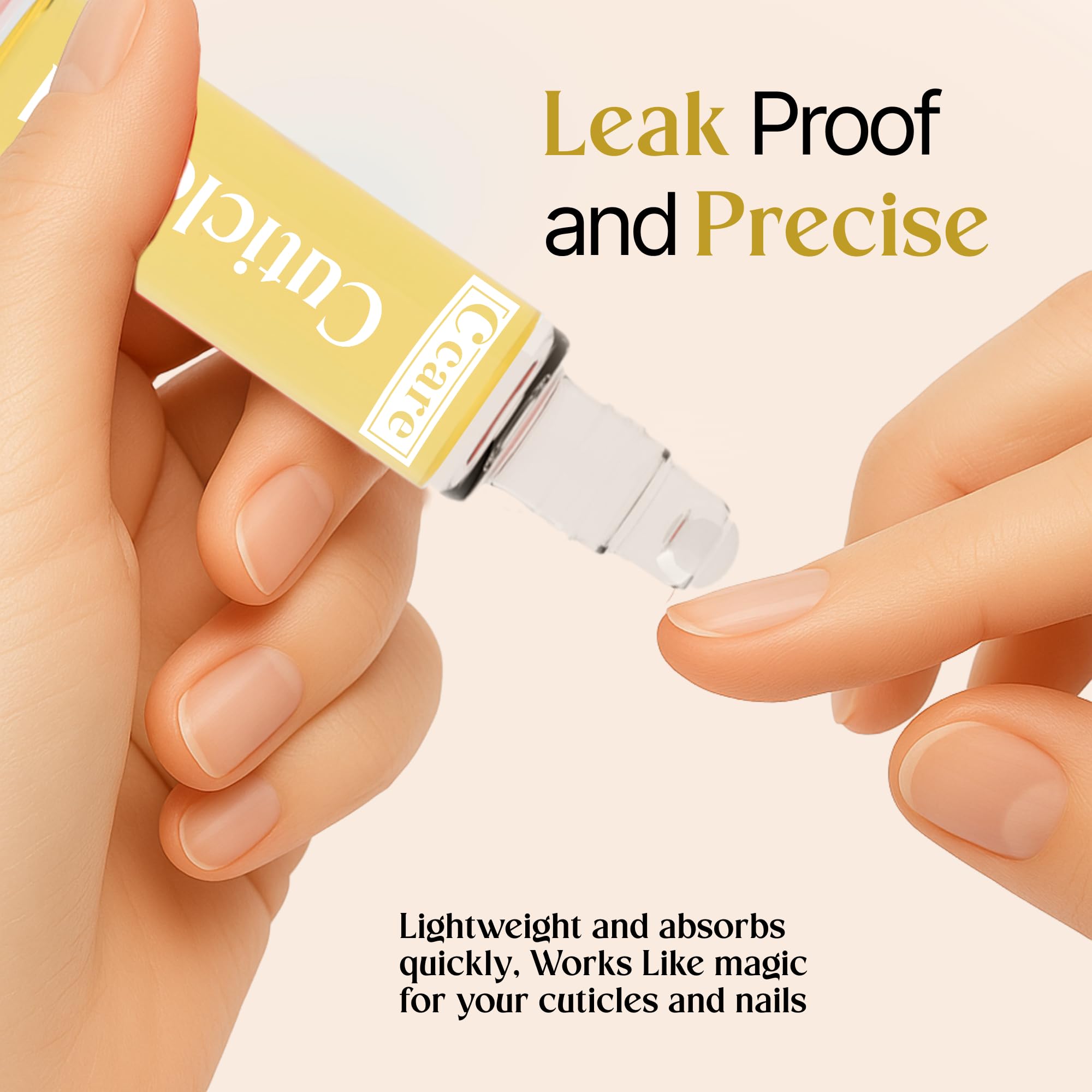 Almond oil swirl highlights natural ingredients and smooth texture