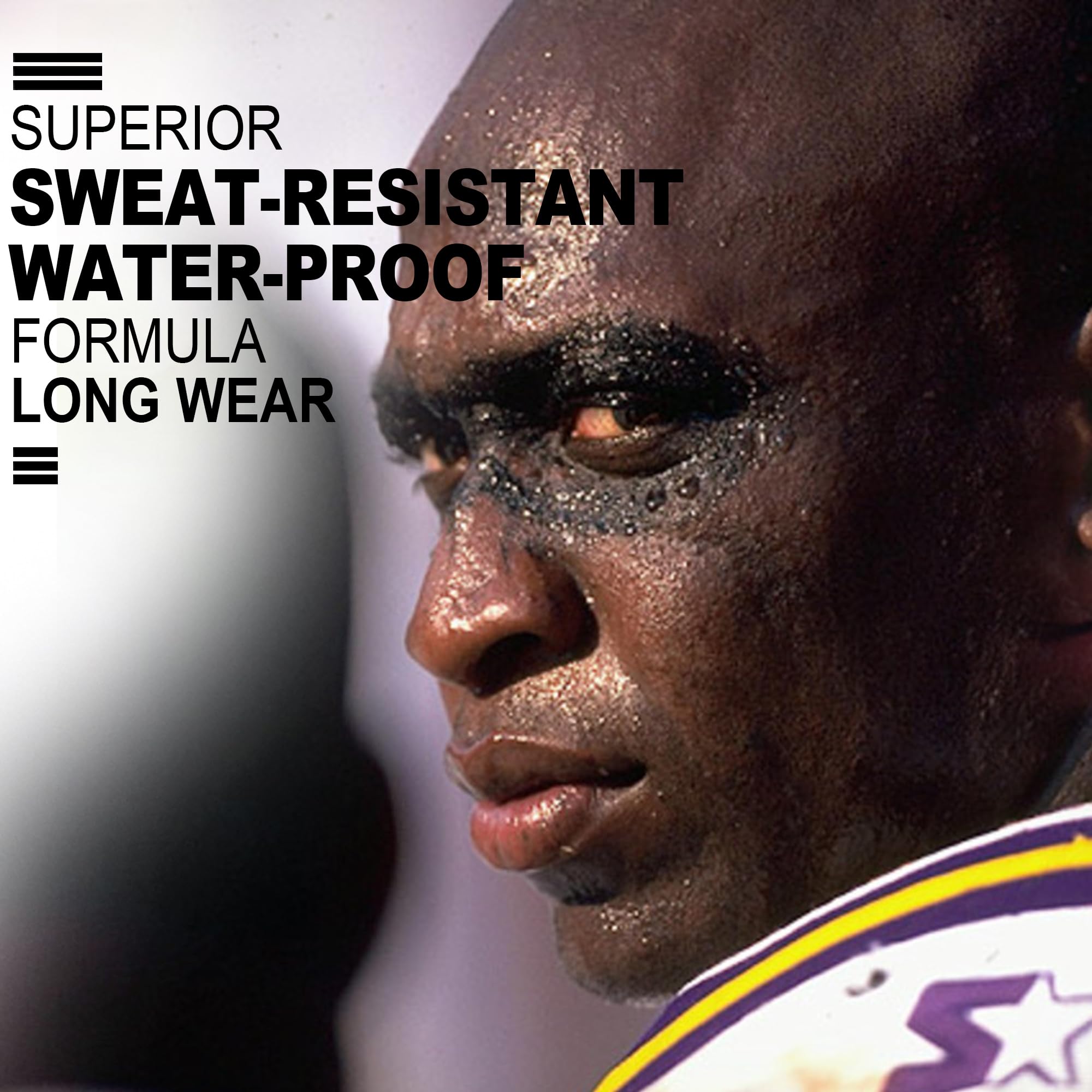 CCbeauty skin-safe hypoallergenic eye black suitable for all athletes