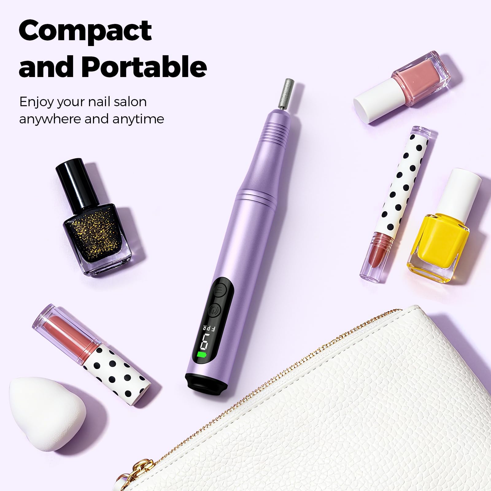 Ccigedy sapphire barrel shapes gently for smooth nails.