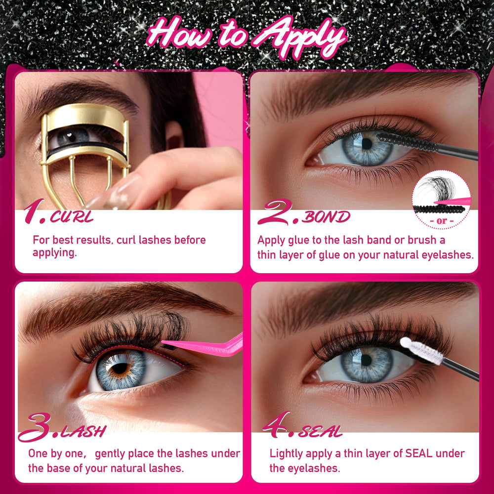 CCODDY bond-seal remover dissolves adhesive in seconds without harming natural lashes.