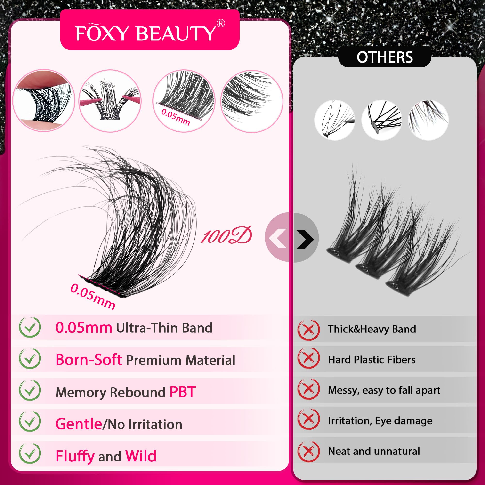 CCODDY center-eye doll-eye setup highlights focal points for a playful or glamorous vibe.