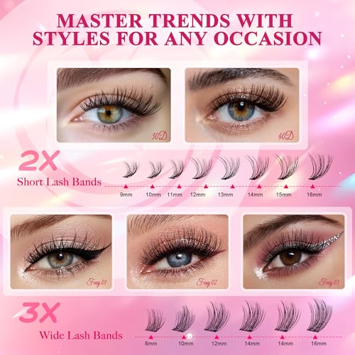 CCODDY DIY at home use applying lash clusters at home