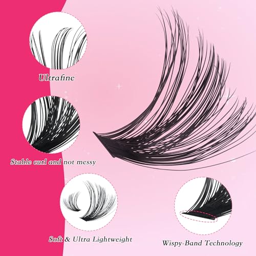 CCODDY lash clusters 30D with D curl for defined lashes
