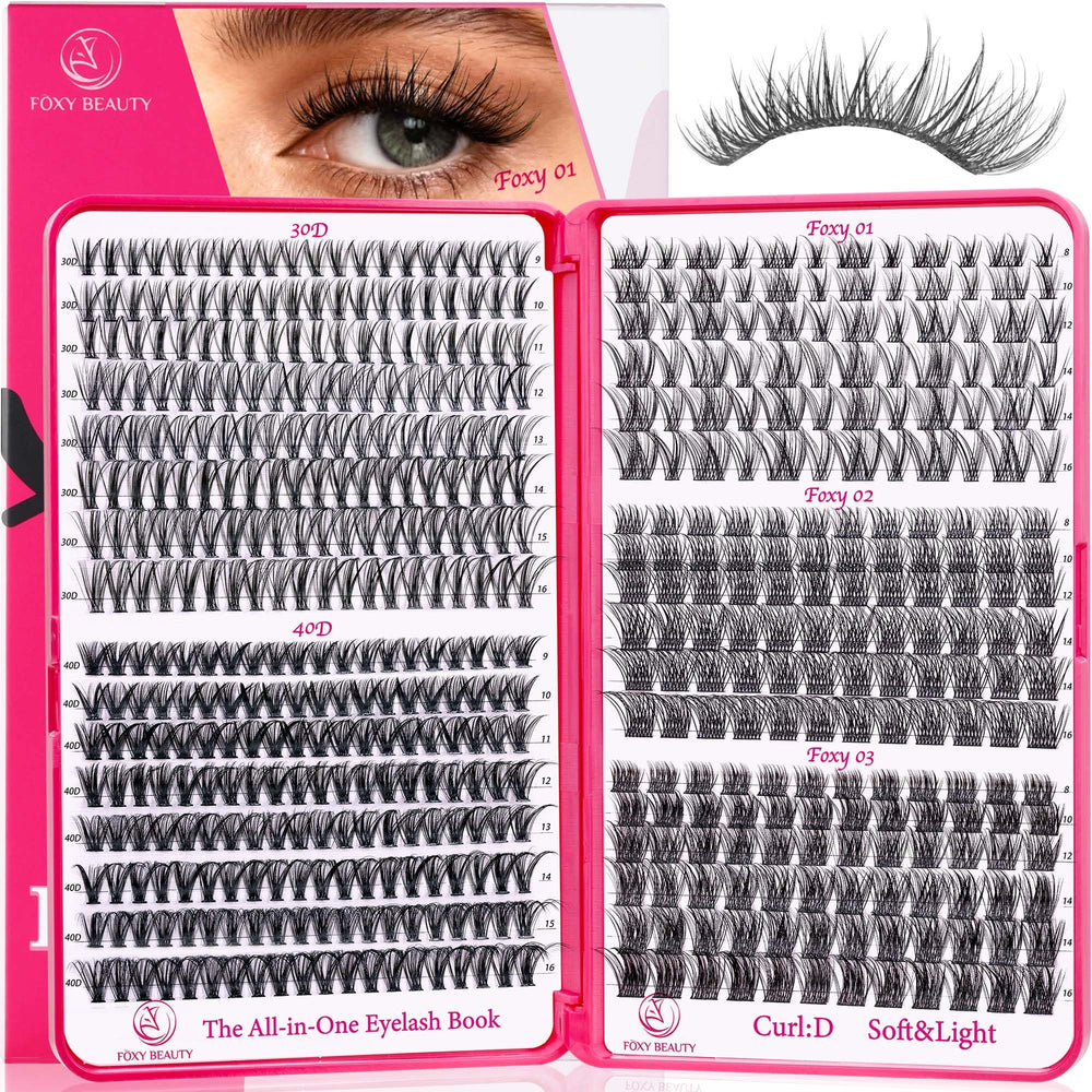 CCODDY lash clusters 536pcs packaging shows value for DIY lash looks