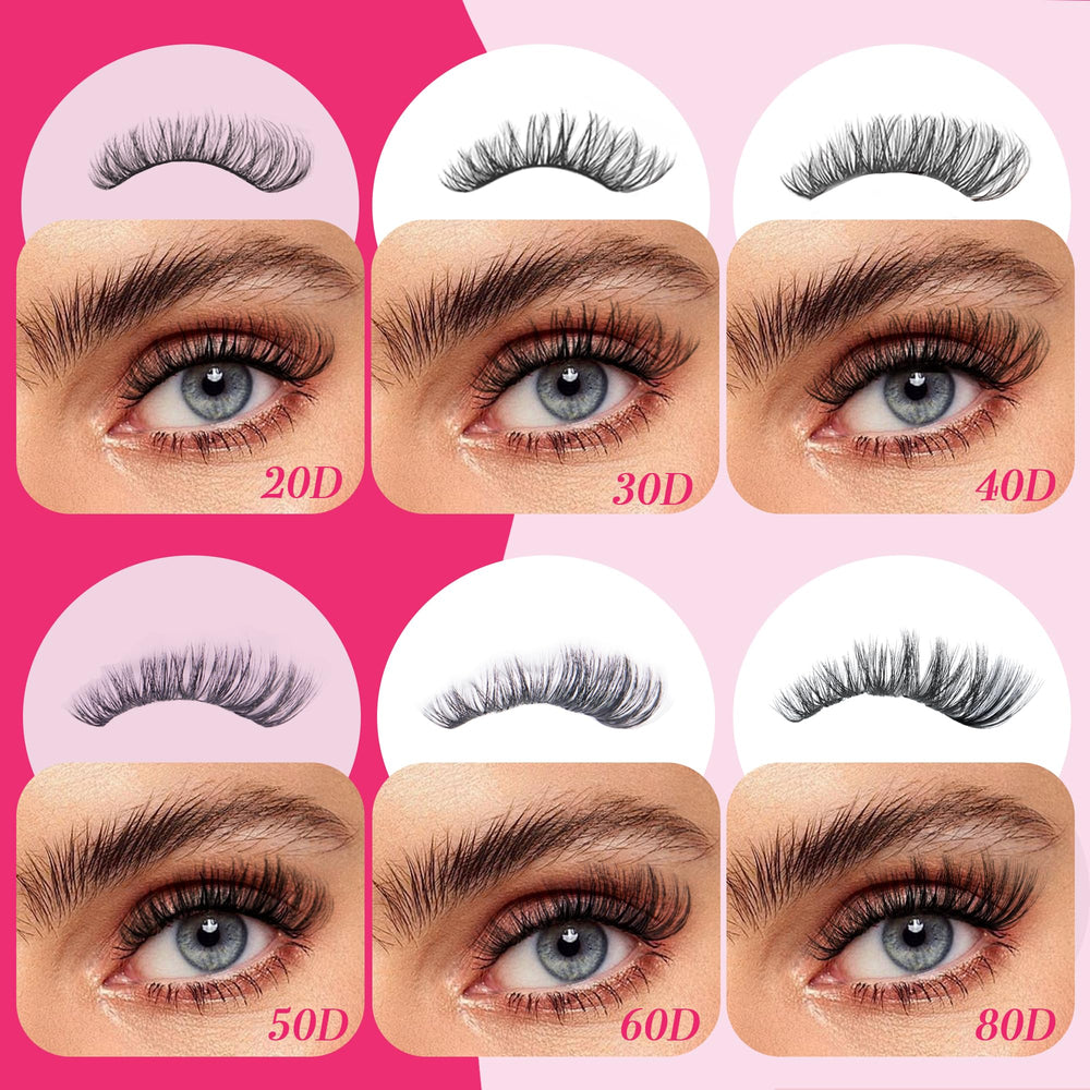 CCODDY lash clusters 60D for salon-grade fullness