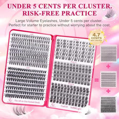 CCODDY lash clusters five styles 8-16mm for versatile eye looks