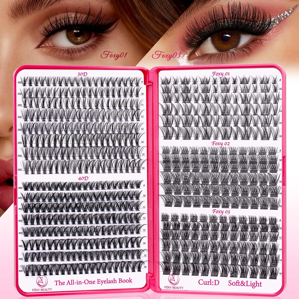 CCODDY lash clusters kit 536pcs for versatile at home lash styling