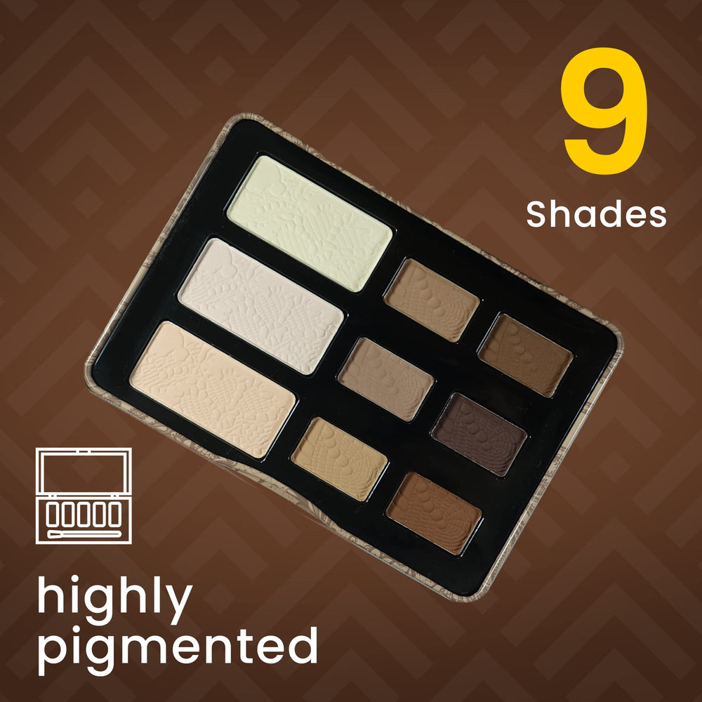 Ccolor Matte Natural neutrals provide easy-blend transition shades for seamless eyelid gradients.