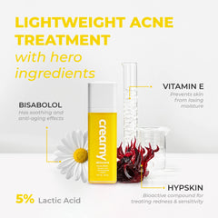 C Creamy Skincare niacinamide serum glow on skin surface