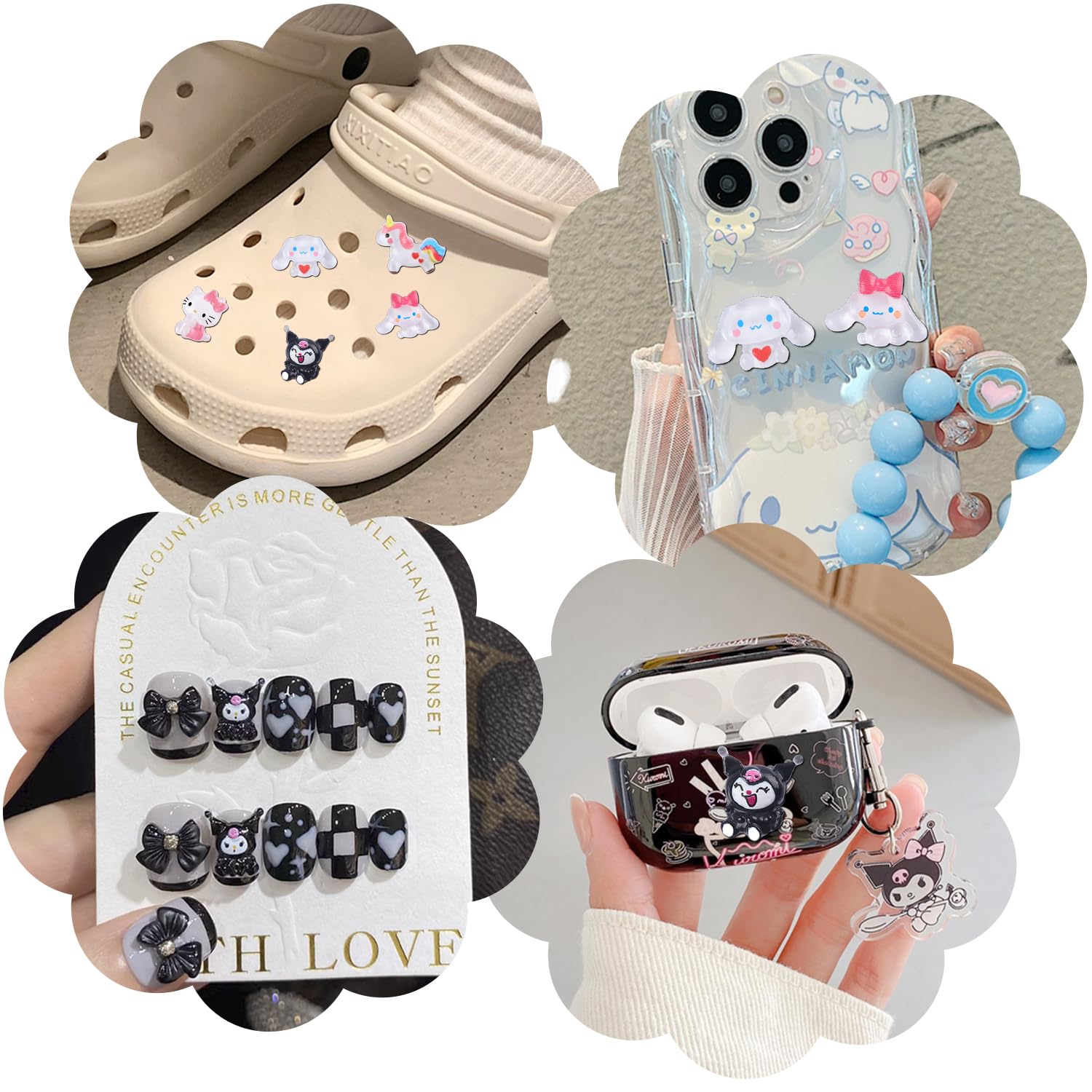 CDBOVID craft accessory bundle supports jewelry making and hair clips with charm accents