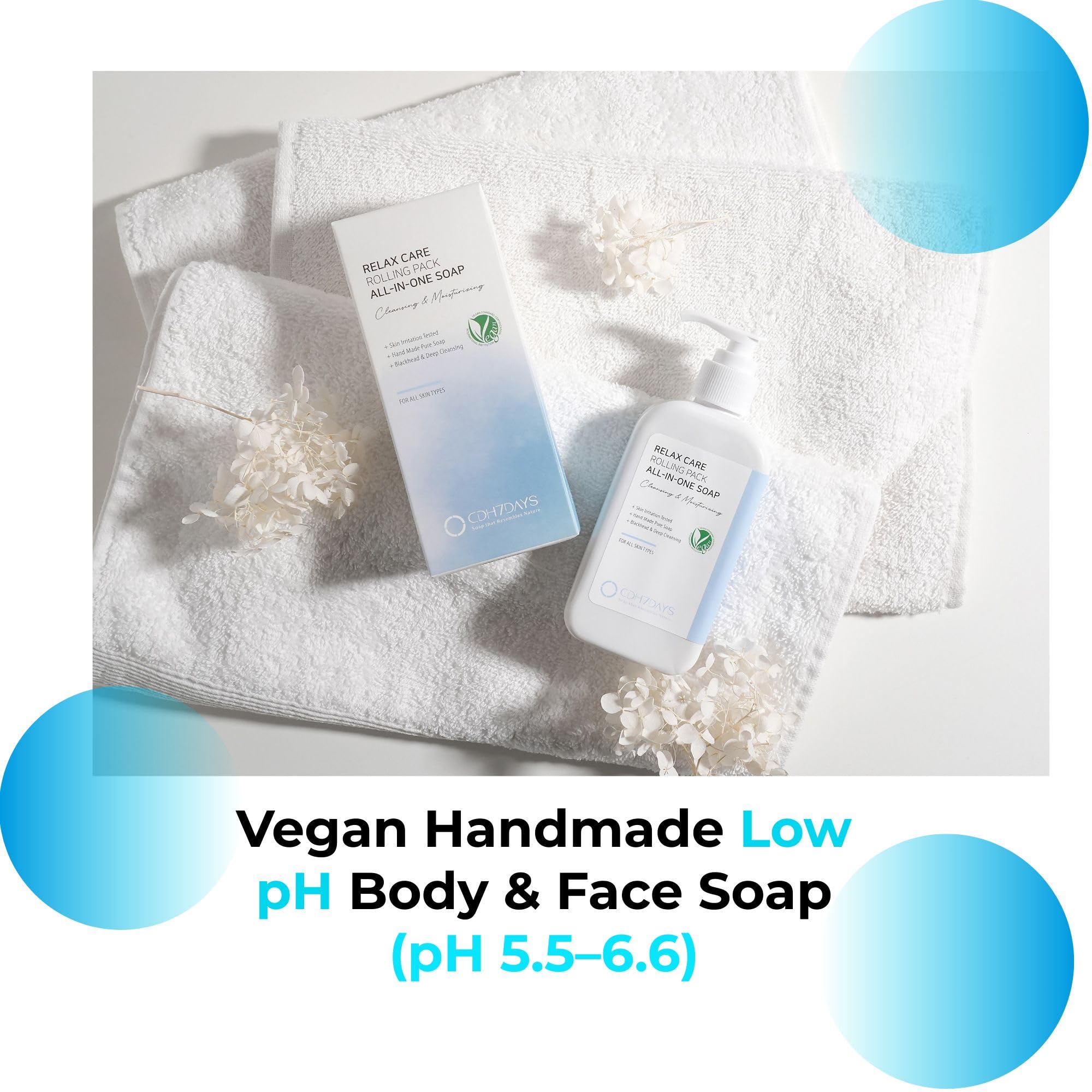 CDH7DAYS vegan handmade bar soap promoting cruelty-free personal care