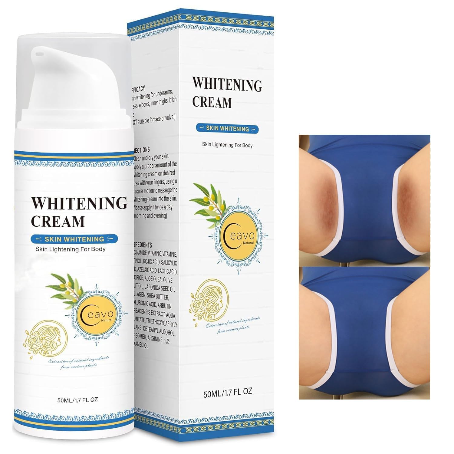 Ceavo texture-focused application cream shows a thin, non-sticky feel for easy use.