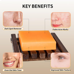 Ceedoo Kojic Acid Soap with hyaluronic acid and collagen hydrates for a plump look.
