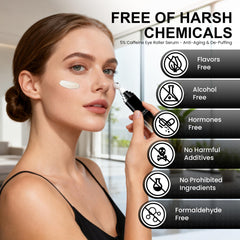 CeeHnsd eye cream's hyaluronic acid hydrates without greasiness for makeup.