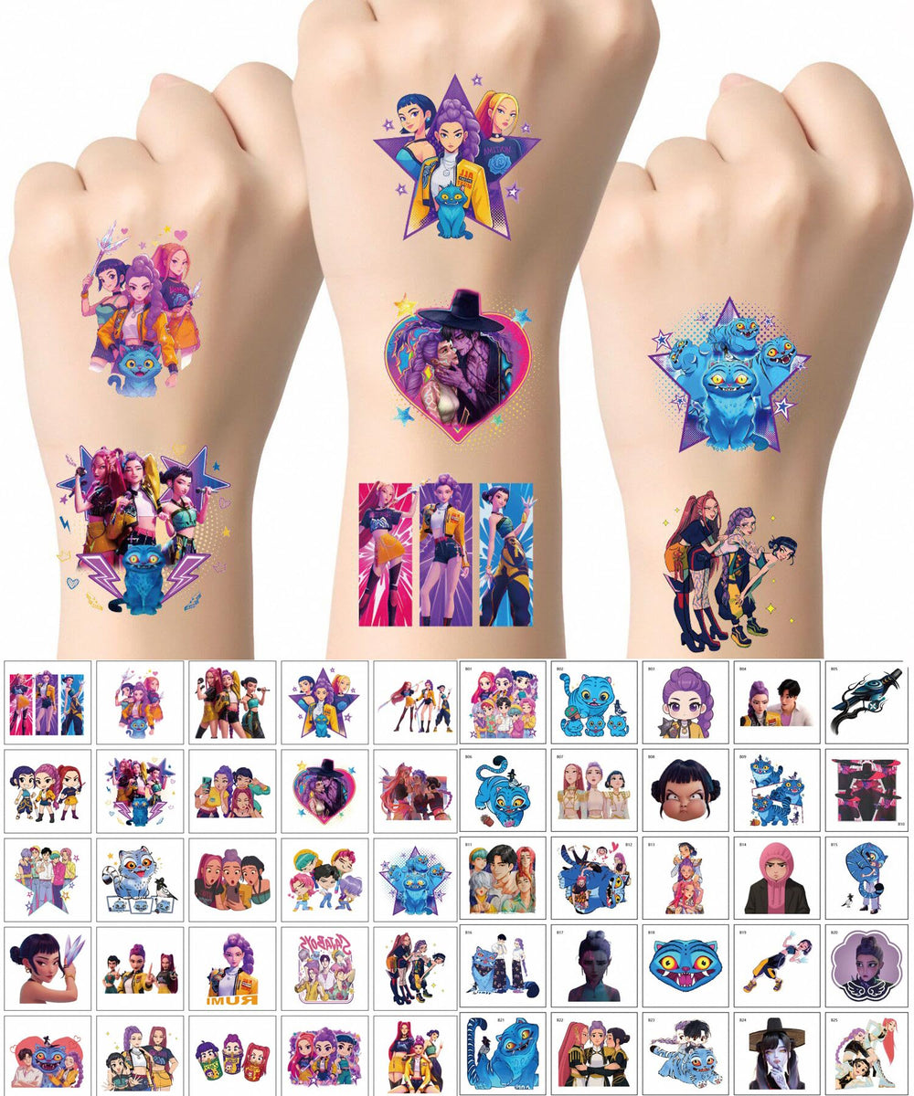 Cefoust kid-party-favors-tattoos add colorful flair to celebrations and gifts