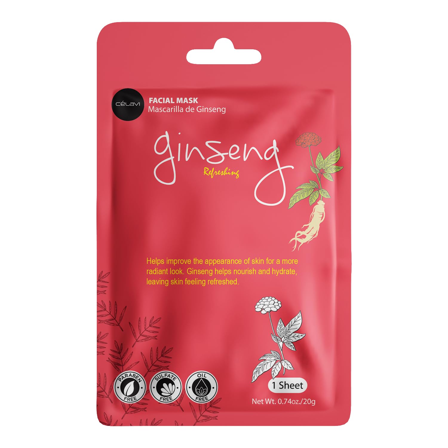 Celavi Essence Cucumber mask refreshes tired skin with cooling hydration.