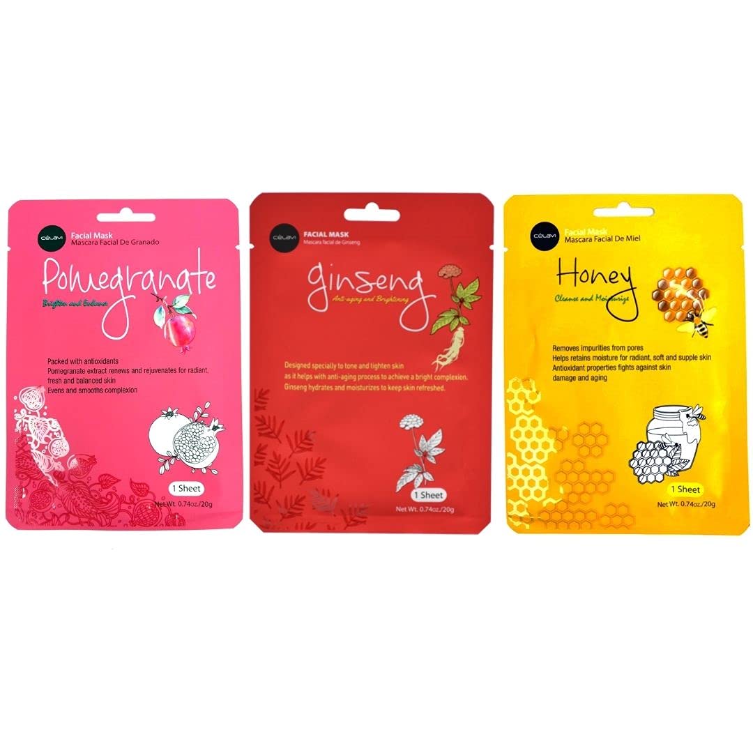 Celavi Honey mask sheet deep conditioning and plump hydration