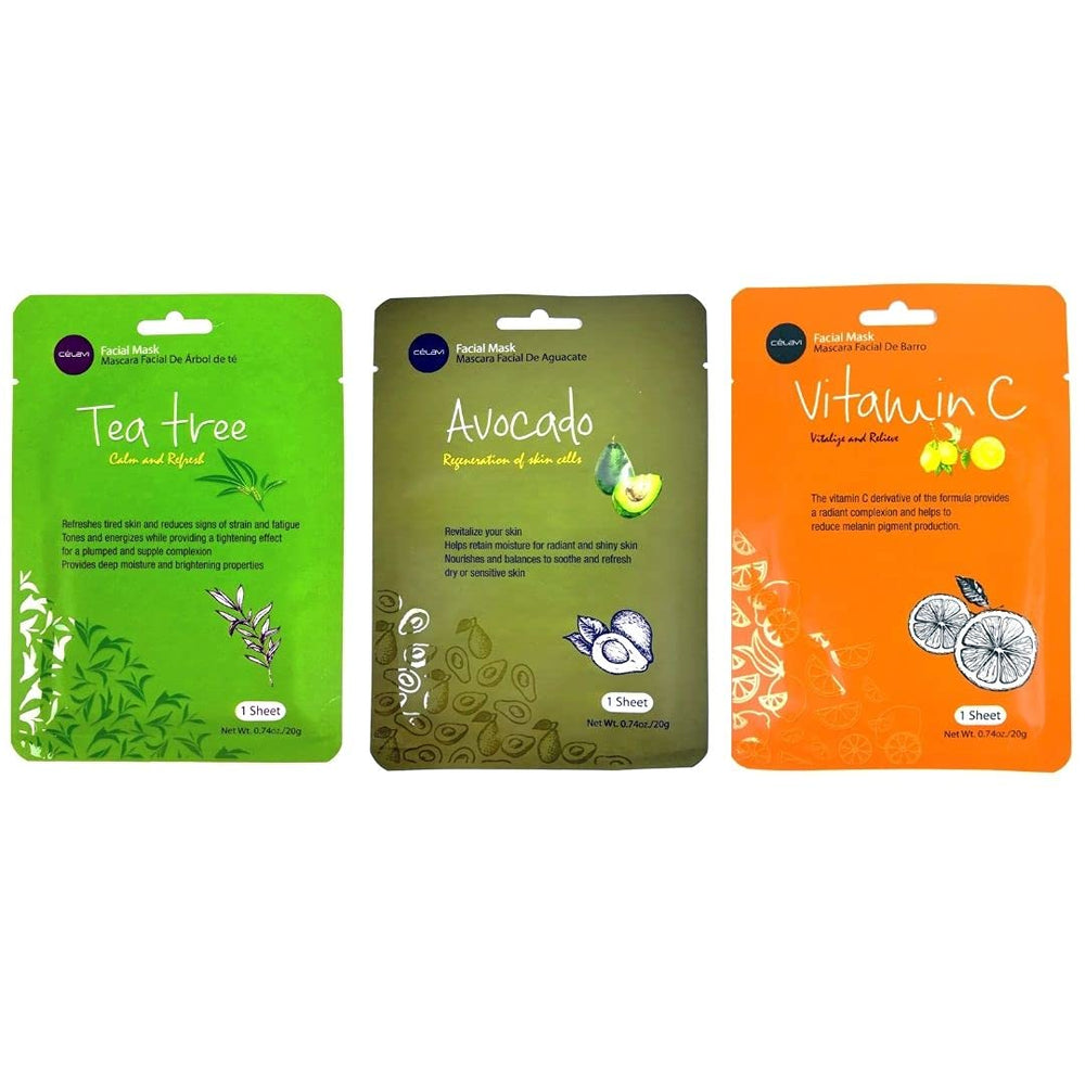 Celavi Tea Tree mask sheet clarify imperfections and soothe irritation
