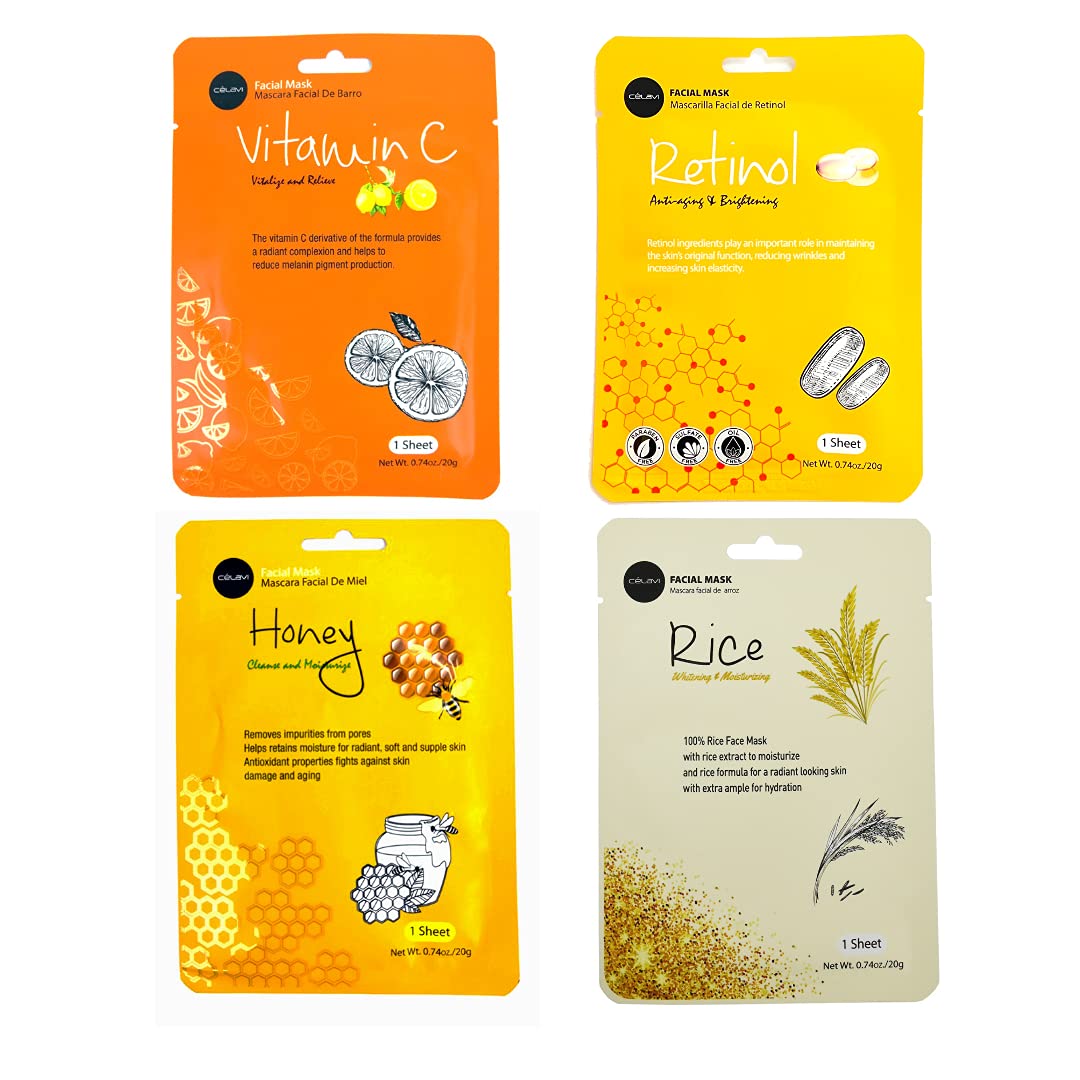 Celavi Essence Mask with honey nourishes dry skin and leaves a soft, velvety feel.