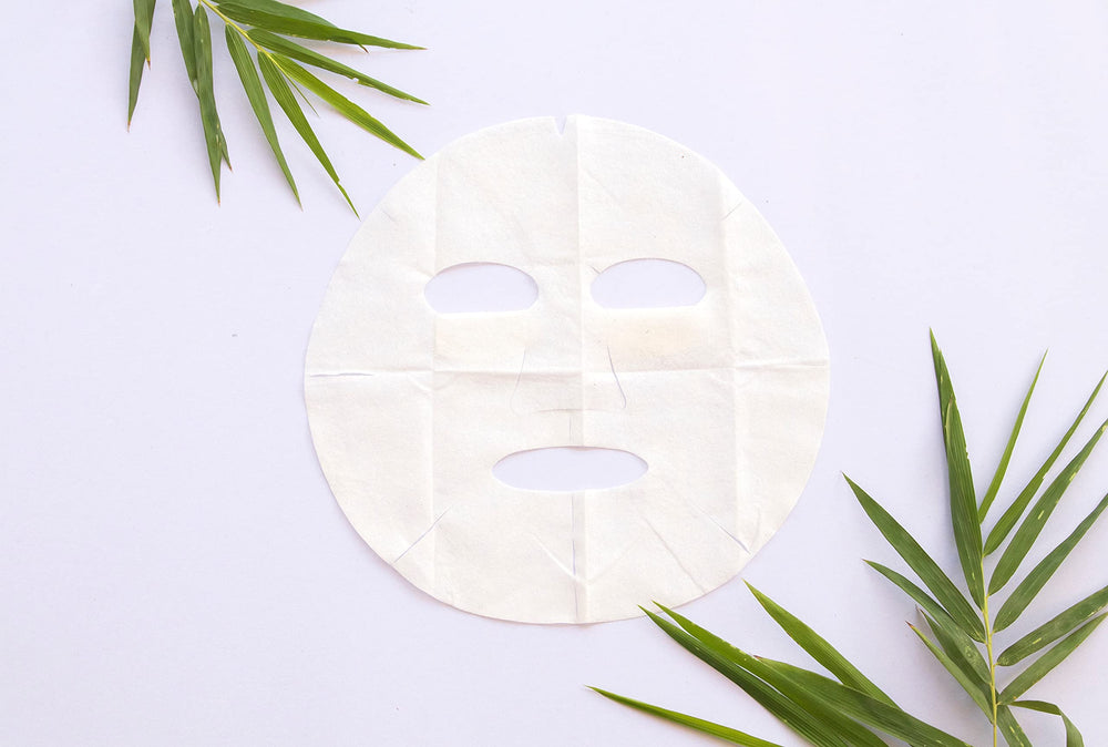 Celavi Essence Mask with rose water soothes sensitive skin while promoting refreshed elasticity.