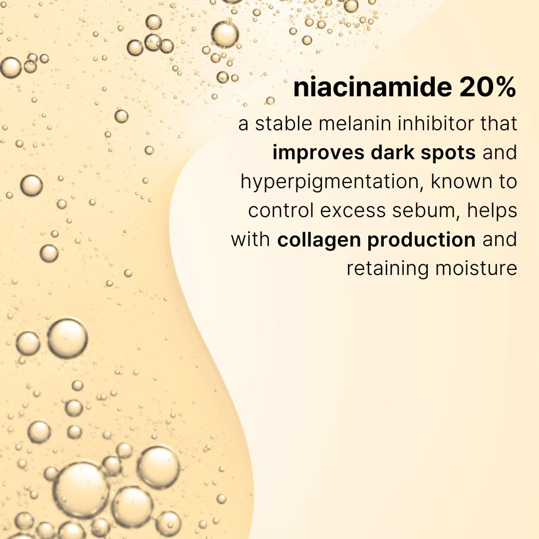 Texture close-up of CELDYQUE Niacinamide Serum showing silky, fast-absorbing consistency.